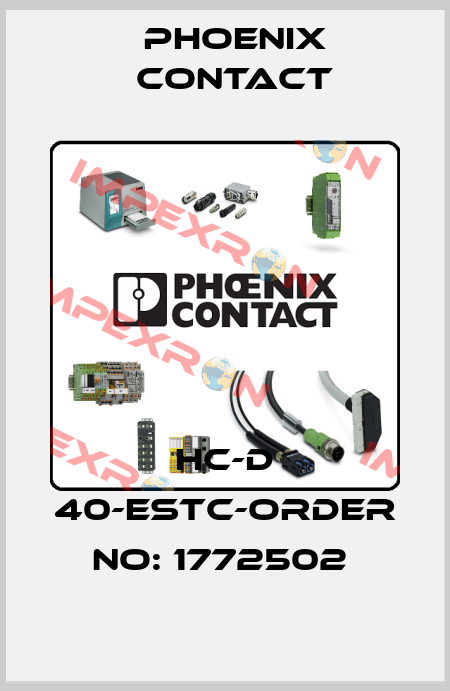 HC-D 40-ESTC-ORDER NO: 1772502  Phoenix Contact