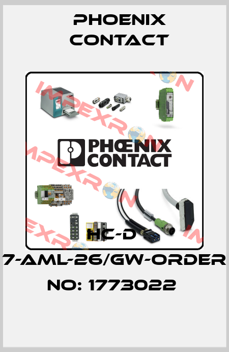 HC-D  7-AML-26/GW-ORDER NO: 1773022  Phoenix Contact