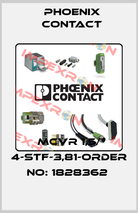 MCVR 1,5/ 4-STF-3,81-ORDER NO: 1828362  Phoenix Contact