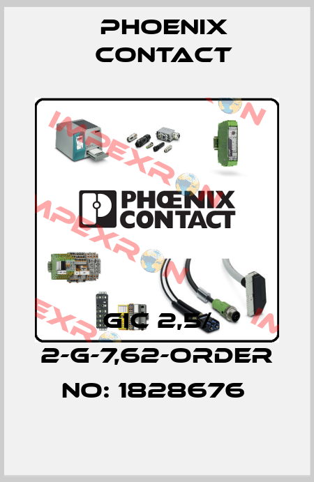 GIC 2,5/ 2-G-7,62-ORDER NO: 1828676  Phoenix Contact