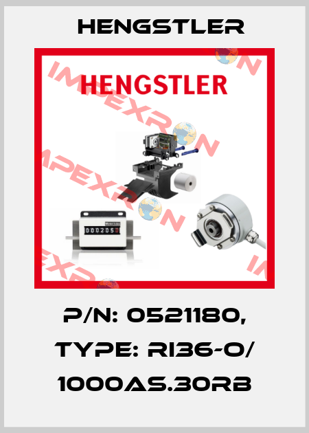 p/n: 0521180, Type: RI36-O/ 1000AS.30RB Hengstler