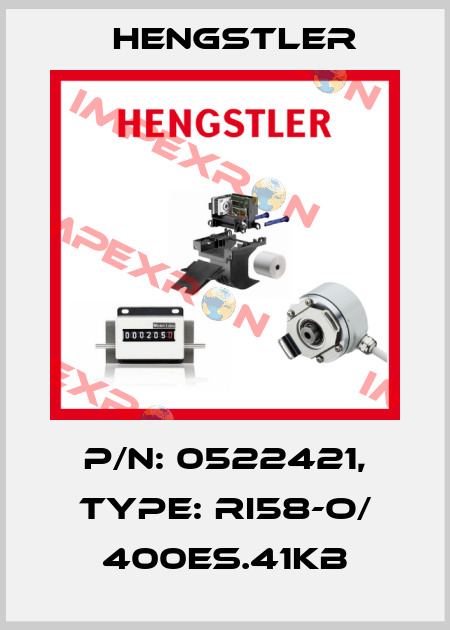 p/n: 0522421, Type: RI58-O/ 400ES.41KB Hengstler