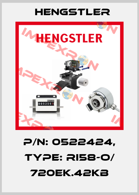 p/n: 0522424, Type: RI58-O/ 720EK.42KB Hengstler
