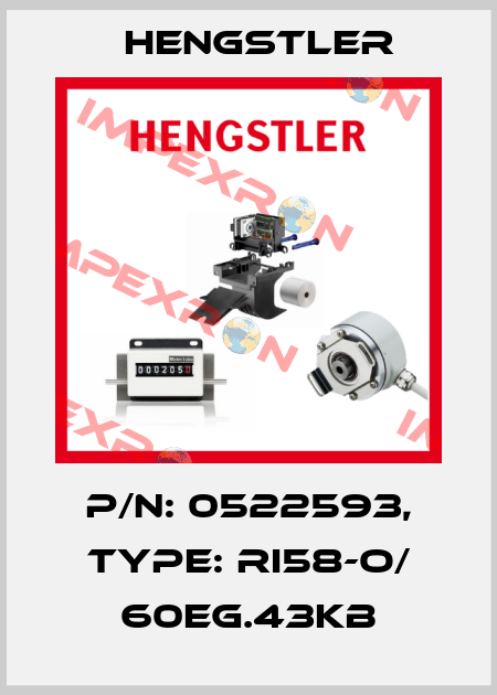 p/n: 0522593, Type: RI58-O/ 60EG.43KB Hengstler