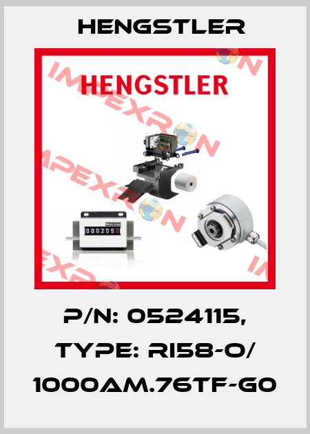 p/n: 0524115, Type: RI58-O/ 1000AM.76TF-G0 Hengstler