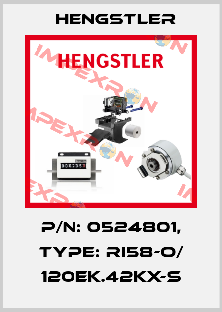 p/n: 0524801, Type: RI58-O/ 120EK.42KX-S Hengstler