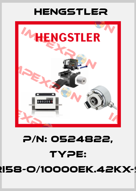 p/n: 0524822, Type: RI58-O/10000EK.42KX-S Hengstler