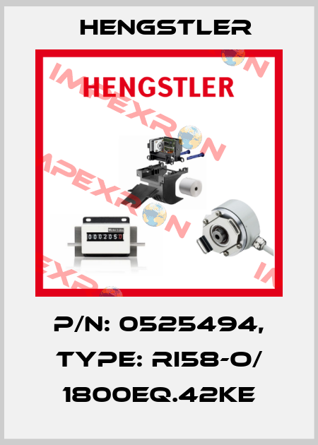 p/n: 0525494, Type: RI58-O/ 1800EQ.42KE Hengstler