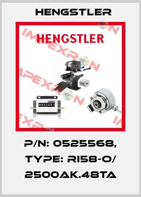 p/n: 0525568, Type: RI58-O/ 2500AK.48TA Hengstler
