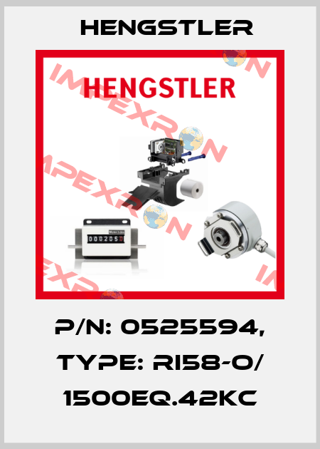 p/n: 0525594, Type: RI58-O/ 1500EQ.42KC Hengstler