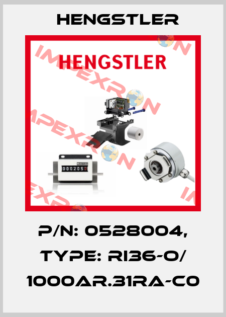 p/n: 0528004, Type: RI36-O/ 1000AR.31RA-C0 Hengstler
