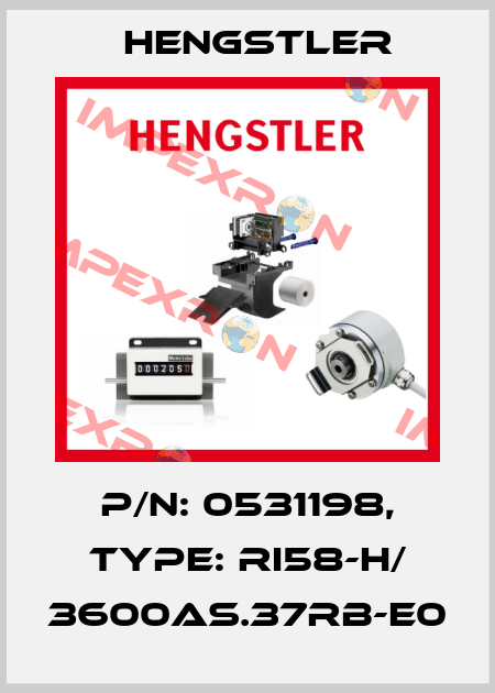 p/n: 0531198, Type: RI58-H/ 3600AS.37RB-E0 Hengstler