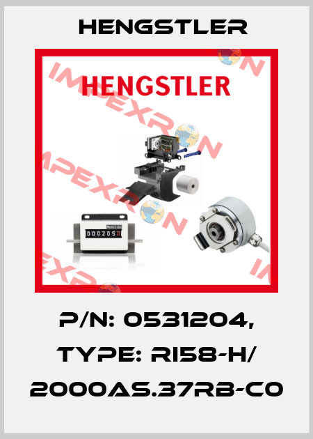 p/n: 0531204, Type: RI58-H/ 2000AS.37RB-C0 Hengstler