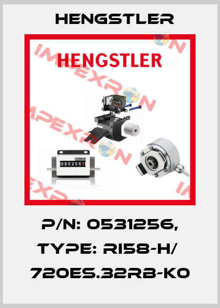 p/n: 0531256, Type: RI58-H/  720ES.32RB-K0 Hengstler