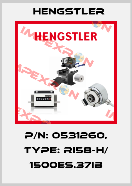 p/n: 0531260, Type: RI58-H/ 1500ES.37IB Hengstler