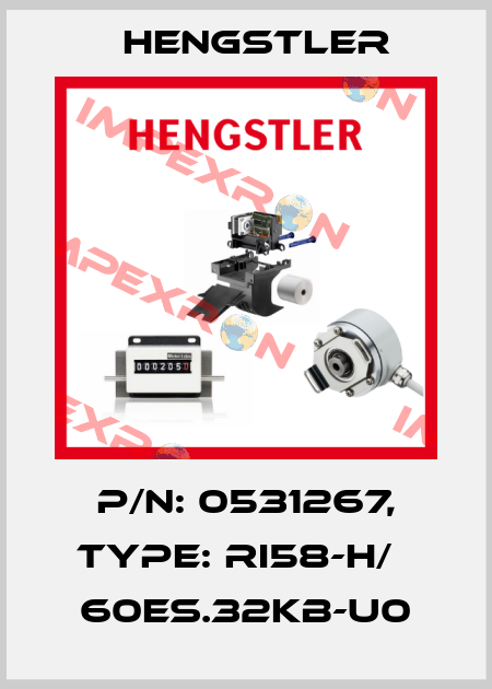 p/n: 0531267, Type: RI58-H/   60ES.32KB-U0 Hengstler