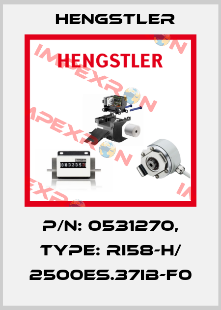 p/n: 0531270, Type: RI58-H/ 2500ES.37IB-F0 Hengstler