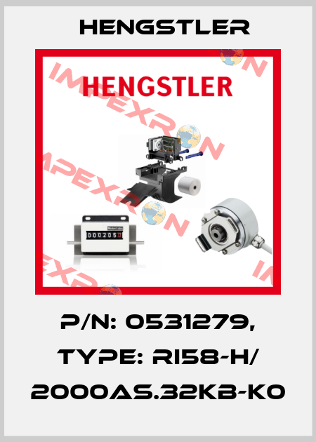 p/n: 0531279, Type: RI58-H/ 2000AS.32KB-K0 Hengstler