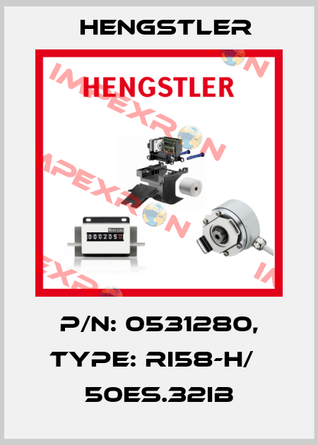 p/n: 0531280, Type: RI58-H/   50ES.32IB Hengstler