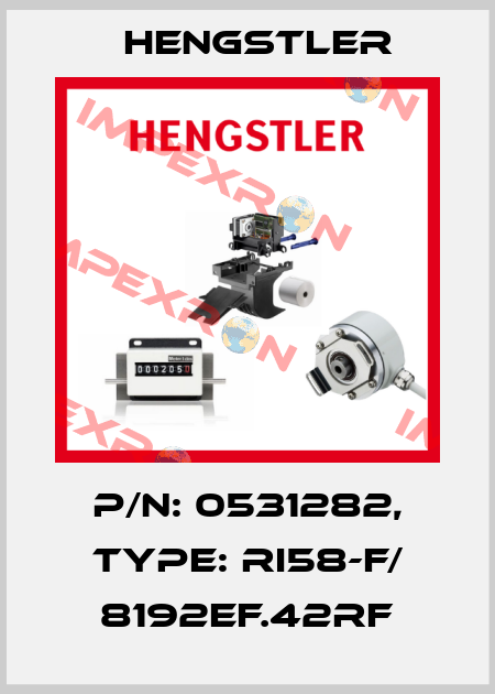 p/n: 0531282, Type: RI58-F/ 8192EF.42RF Hengstler