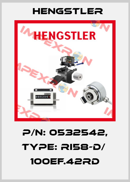 p/n: 0532542, Type: RI58-D/  100EF.42RD Hengstler