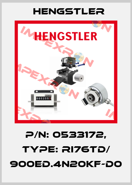 p/n: 0533172, Type: RI76TD/ 900ED.4N20KF-D0 Hengstler