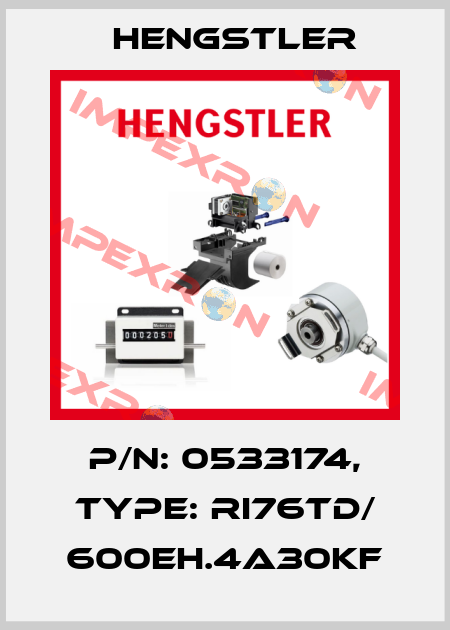 p/n: 0533174, Type: RI76TD/ 600EH.4A30KF Hengstler