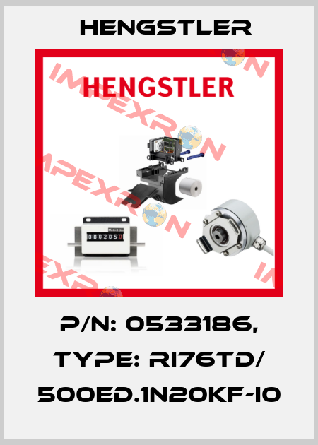 p/n: 0533186, Type: RI76TD/ 500ED.1N20KF-I0 Hengstler