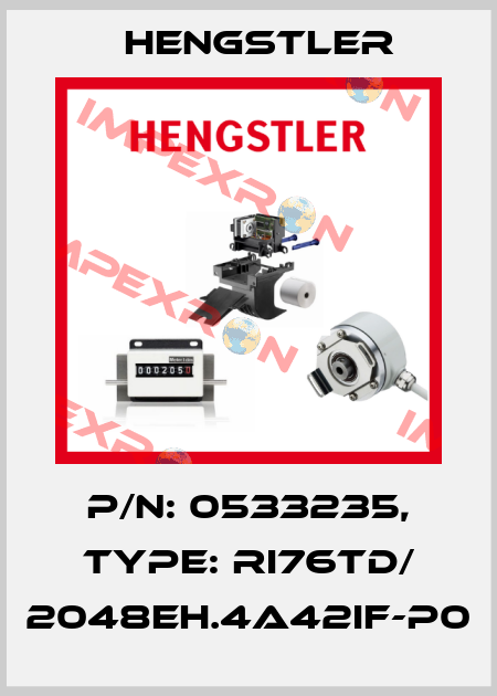 p/n: 0533235, Type: RI76TD/ 2048EH.4A42IF-P0 Hengstler