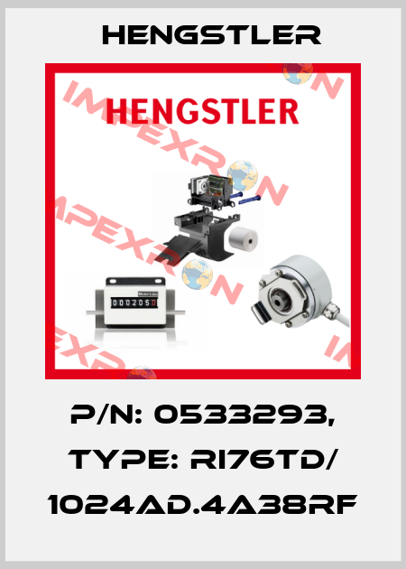 p/n: 0533293, Type: RI76TD/ 1024AD.4A38RF Hengstler