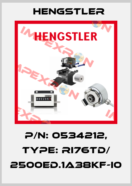 p/n: 0534212, Type: RI76TD/ 2500ED.1A38KF-I0 Hengstler