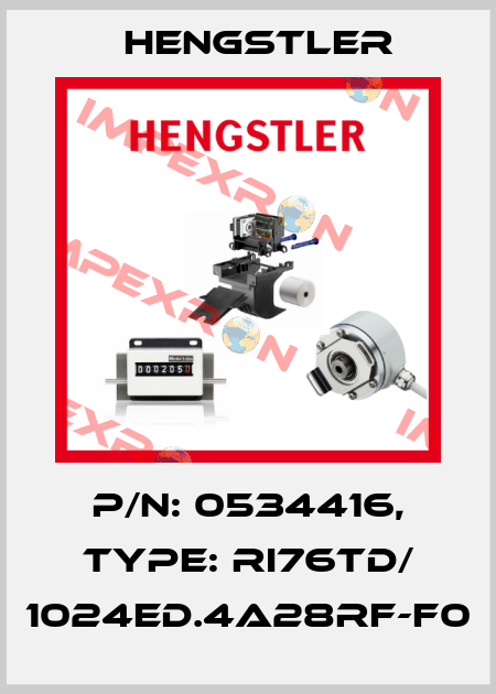 p/n: 0534416, Type: RI76TD/ 1024ED.4A28RF-F0 Hengstler