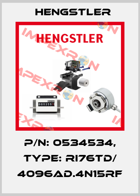 p/n: 0534534, Type: RI76TD/ 4096AD.4N15RF Hengstler