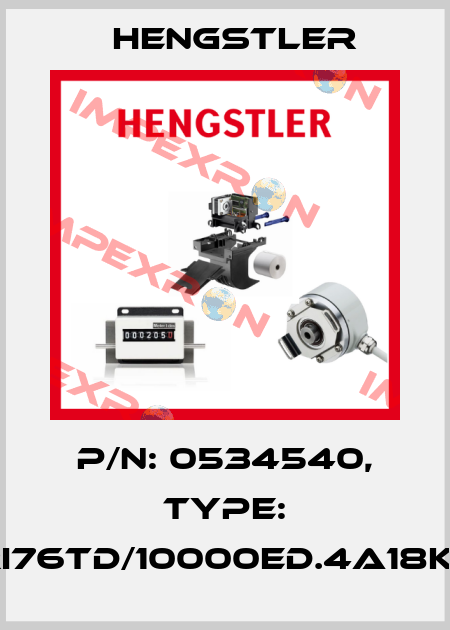 p/n: 0534540, Type: RI76TD/10000ED.4A18KF Hengstler