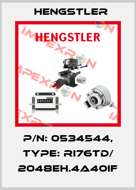 p/n: 0534544, Type: RI76TD/ 2048EH.4A40IF Hengstler