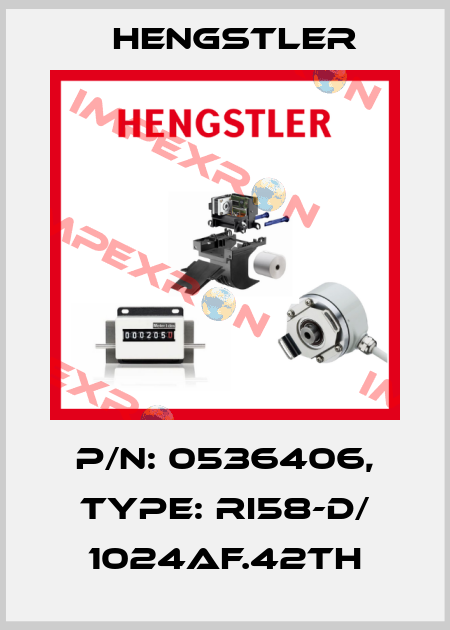 p/n: 0536406, Type: RI58-D/ 1024AF.42TH Hengstler