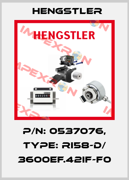 p/n: 0537076, Type: RI58-D/ 3600EF.42IF-F0 Hengstler