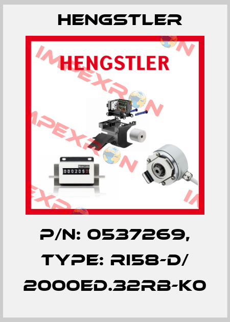 p/n: 0537269, Type: RI58-D/ 2000ED.32RB-K0 Hengstler