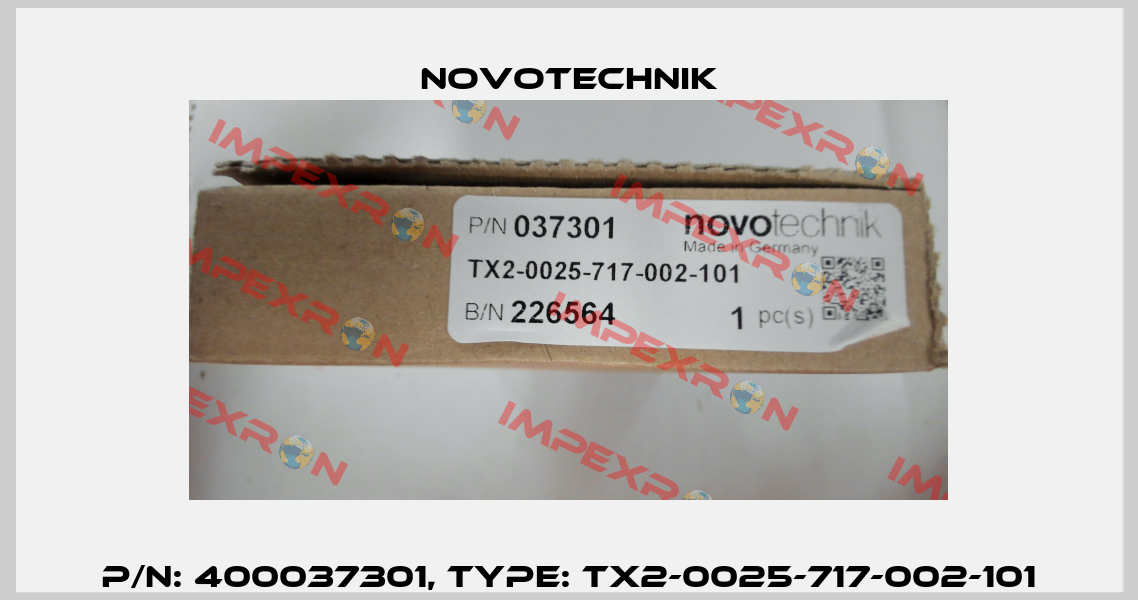 P/N: 400037301, Type: TX2-0025-717-002-101 Novotechnik