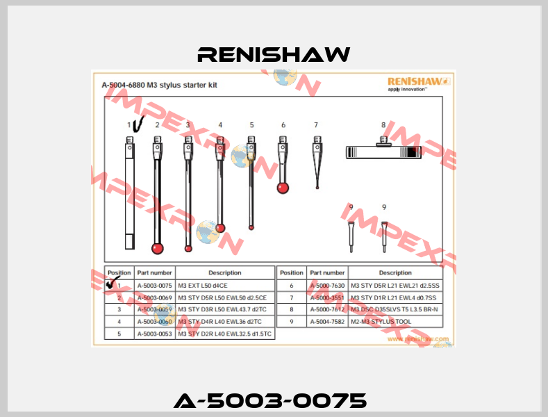 A-5003-0075  Renishaw