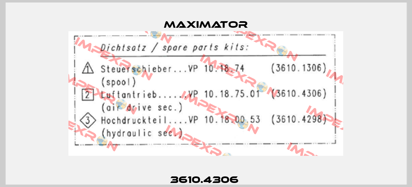 3610.4306  Maximator