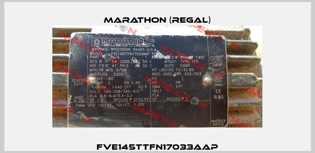 FVE145TTFN17033AAP Marathon (Regal)