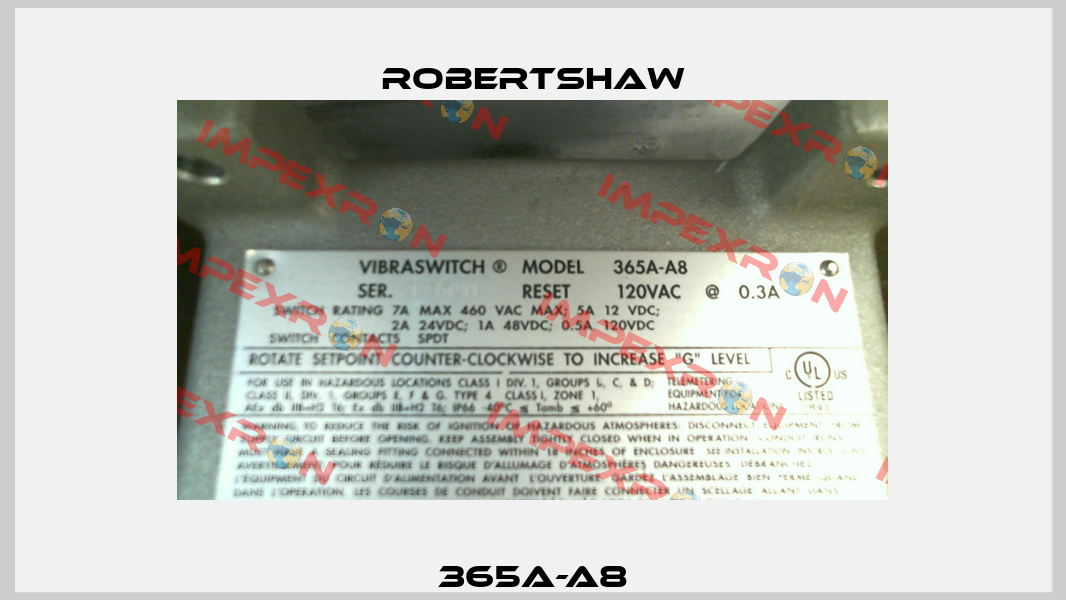 365A-A8 Robertshaw