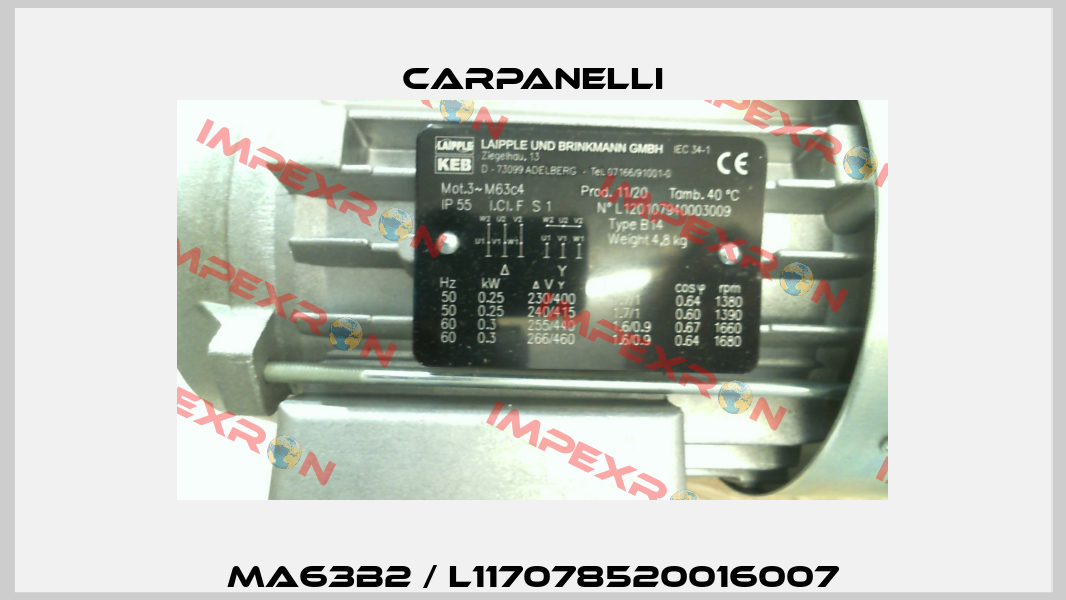 MA63b2 / L117078520016007 Carpanelli