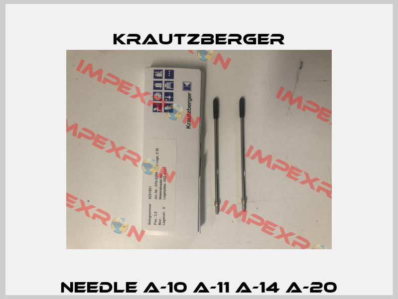 needle A-10 A-11 A-14 A-20 Krautzberger