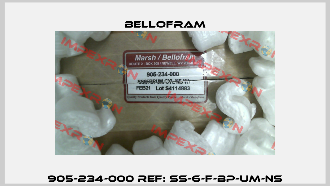 905-234-000 Ref: SS-6-F-BP-UM-NS Bellofram
