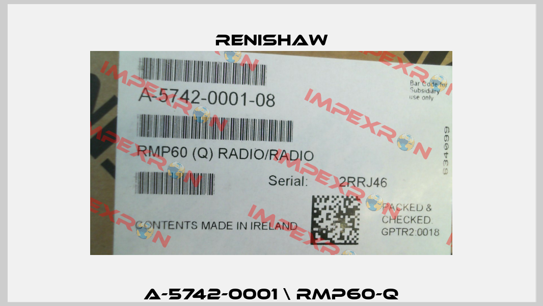 A-5742-0001 \ RMP60-Q Renishaw