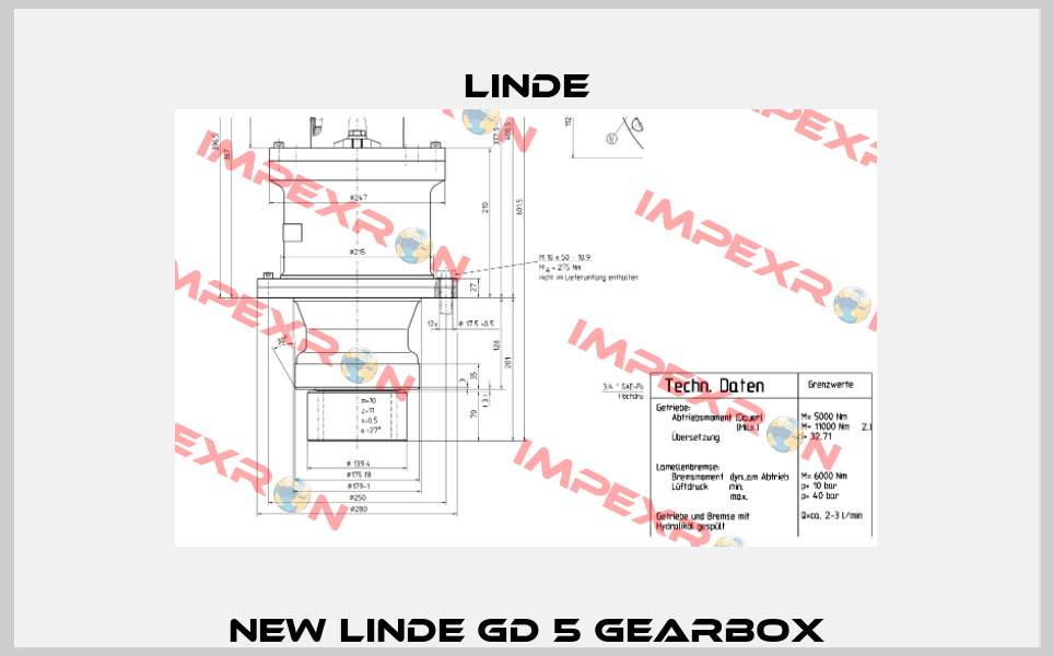 New Linde GD 5 gearbox Linde