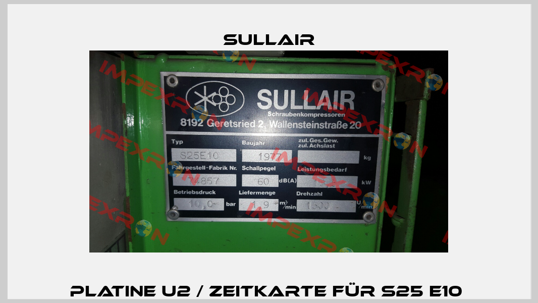 Platine U2 / Zeitkarte für S25 E10  Sullair