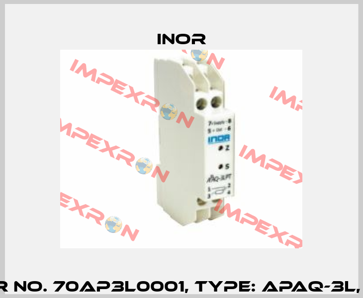 Order No. 70AP3L0001, Type: APAQ-3L, Pt100 Inor
